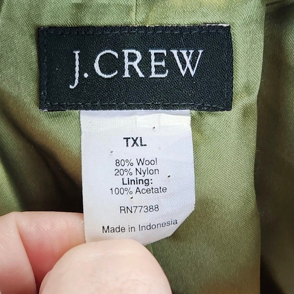 J. Crew Women's Cream Double-Breasted Pea Coat - Picture 3 of 3